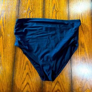 Black maternity bikini bottoms